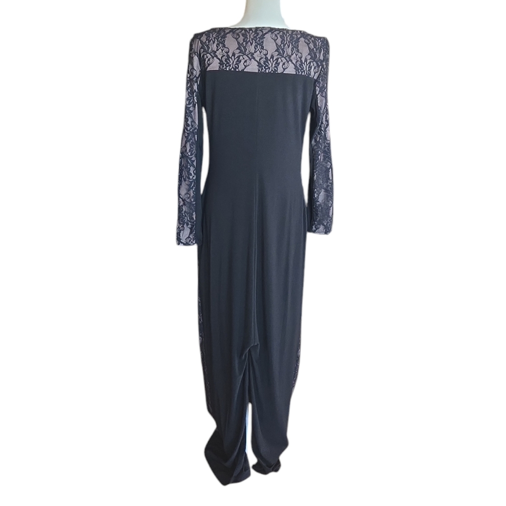Ralph Laren Chaps Black Evening Dress - Picture 5 of 8